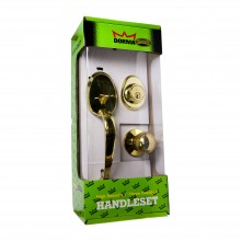 Dorma Throw Deadbolt Heavy Duty Handleset Mortise Lock DH3 Mayfair finishes US3 Polished Brass